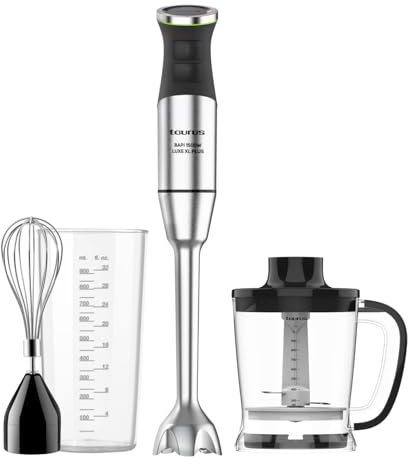 Taurus Frullatore a Immersione 1500w Multifunzione Accesori Professionale BAPI