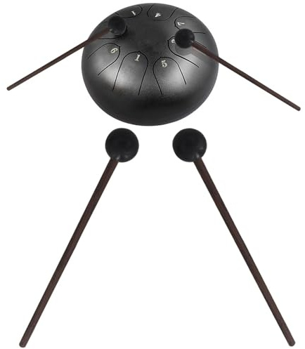 Rubber Mallets for Meditation, Soft Percussion Mallets Kit for Sound Healing, Yoga & Mindfulness, Handpan Drum Sticks for Singing Bowl, Tongue Drum & Percussion Instruments