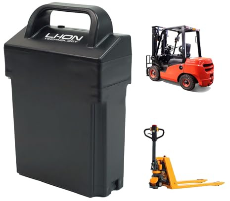 HJGHY 24-Volt-Gabelstaplerbatterie 24V 20Ah LiFePO4 Lithium-Eisenphosphat-Batterie für 0-500W Elektro-Hubwagen/Palettenhubwagen MT15C/ MT12 Motor
