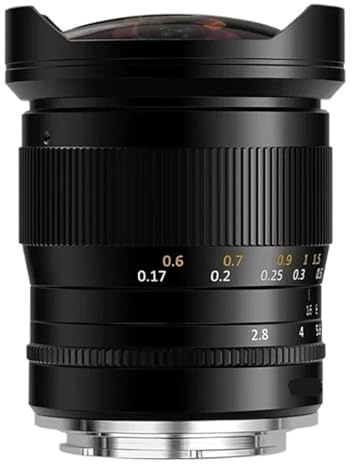 Compatible for Canon RF/EF Nikon Z/F Sony E L Mount Cameras 11mm F2.8 Full Frame Manual Fisheye Lens(Canon EF)