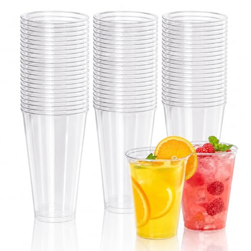 30 Stück Mehrwegbecher 100ml, Transparente Trinkbecher aus Hartplastik, Kleine Partybecher Kunststoffbecher Stapelbar, Cocktailbecher für Geburtstag, Hochzeit, Dessert, Verkostung & Party (30pcs)