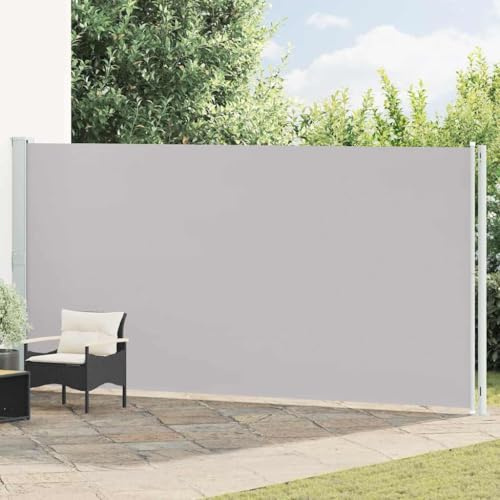Sophrelle Toldo Lateral retráctil de jardín Gris 200x600 cm Gris,317974