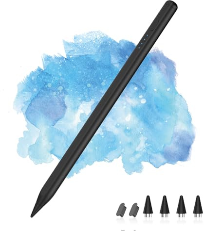 Penna Stilo MoKo Ricaricabile Per Schermo Touch Android, Nero | Compatibile Con Samsung Tab A11+/A9+/Vivo/Xiaomi E Tutti Tablet & Smartphone Android, Penna Attiva Punta Fine Universale