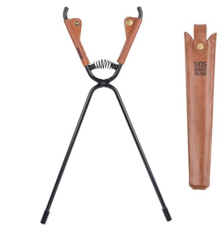 KikoSpark Kaminzange für Den Außenbereich mit Griffabdeckung Aus Kunstleder, Rostfreier, Hitzebeständiger Kohlenstoffstahl, Camping-Lagerfeuerzange