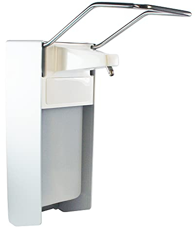 Desinfektionsmittelspender Aluminium 500 ml, Pumpe und Hebel:Edelstahlpumpe. Langer Hebel
