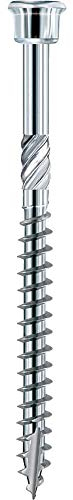 EUROTEC Terrassenschraube Zylinderkopf 4.0x40 TX15 mart.Edelstahl gehärtet mit Zulassung, 500 Stück,905535
