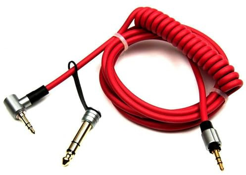 Cavo audio di ricambio per cuffie Monster Beats Pro Detox by Dr Dre da 6,5 mm e 3,5 mm
