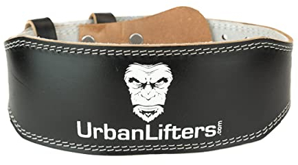 Urban Lifters cintura sollevamento pesi in cuoio. Altissima qualità e durata, spessore di 10 cm e fibbia in ottone spessa. Perfetto per squat, deadlift e tutti gli allenamenti combinati - M