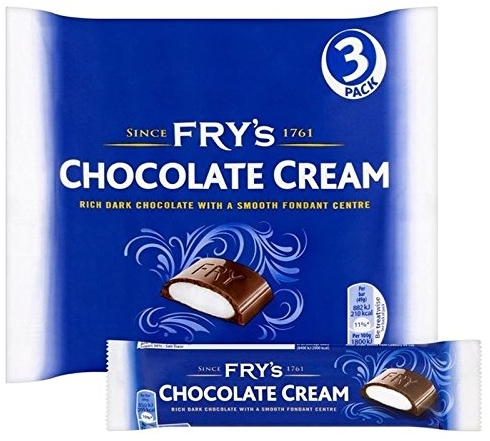 Fry's Chocolate Cream 3 x 49g - Pack of 6