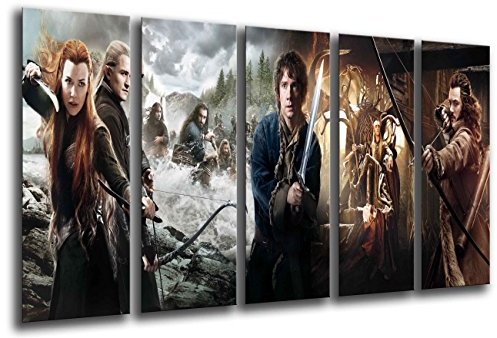 Wandbild - Bild Herr der Ringe, 165 x 62 cm, Holzdruck - XXL Format - Kunstdruck, 26113