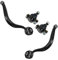 TRQ Querlenker vorne unten mit Kugelgelenk Set kompatibel mit 2000-2006 BMW X5