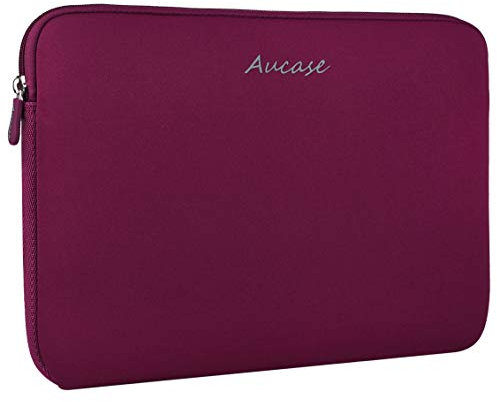 Aucase Laptop Case Sleeve 13.3 14 Inch, Thickest Lightest Water Resistant Neoprene Protective Laptop Bag for Men and Women, Compatible with MacBook 15.3''/ Air 15'' M3 M2, Chromebook