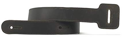Anthology Gear Jumbo Tongue Full Grain Leather Guitar Strap Extension, Dark Coffee, Jumbo