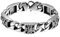 JewelryWe Schmuck Herren Armband Edelstahl Poliert Totenkopf Schädel Armbänder Armschmuck, Silber