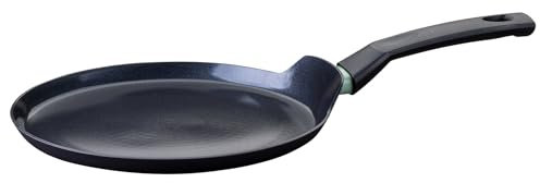 Fackelmann Crepepfanne Brandao - Ø 26 cm aus recyceltem Aluminium, PFAS-freie Keramikbeschichtung, ergonomischer Griff, Reinigung per Hand, Schwarz
