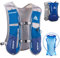 Azarxis Trinkrucksack 5L / 5.5L, Ultraleichter Laufrucksack, Trailrunning Rucksack, Hydrationspack für Laufen, Joggen, Wandern, Marathon (Blau (5L) - mit Trinkblase (1,5L))
