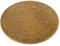 Kerzenteller Gold Aluplatte mit Struktur, D 10cm