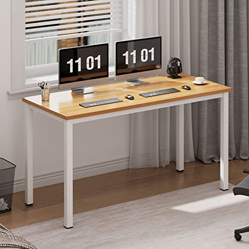 SogesHome Schreibtisch Computertisch 100 x 60 x 75 cm PC Schreibtisch Büro Schreibtisch Workstation für Home Office Schreibtisch Esstisch Konferenztisch