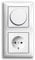 EBROM® Komplettset Universal LED Dimmer + Busch Jäger Balance Si alpinweiß Kombi mit Steckdose 1722-914 2115-914 20 EUC-914 Unterputz Phasenabschnitt & Phasenanschnitt LED 3-150 Watt & weitere