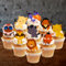 PRECUT Lion Theme Edible Cupcake Toppers - Simba Theme Premium Thickness SWEETENED VANILLA - wafer card disc cake decorations (Pack of 24)