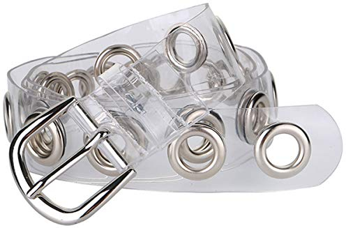 Kunststoff-Gürtel mit Dornschließe für Damen - Transparent -