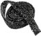 MoreChioce Strass Band,1 Yard Diamant Bandrolle 1.5cm Strasssteine Mesh Wrap Roll DIY Hochzeit Deko Strassband Sparkle Kristall Dekoration für Kleidung Gürtel Handwerk Tasche Hut,Schwarz