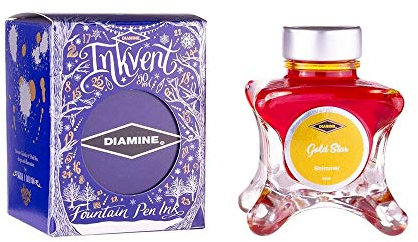 Diamine - Shimmering Fountain Pen Ink, Gold Star, 50ml, Inkvent