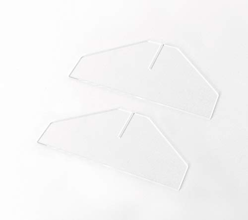 Queence | Ersatz-Standfüße aus hochwertigem Acryl | 2-er-Set | Passend für alle Modell-Größen der Quer- und Hochformate, Größe:Standfüße 2er-Set