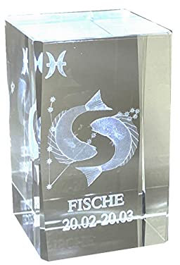 WWW.Vienna-Fashion.at - Figura decorativa de cristal en 3D, diseño de peces en formato vertical, de Viena Austria