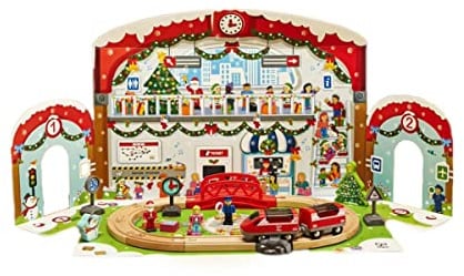 Hape E3770 Adventskalender Hauptbahnhof, ab 3 Jahren