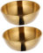LATRAT Set aus 2 Edelstahl-Dipschalen, runden Gewürzschalen, goldenen kleinen Gewürzschalen, Untertassen, Schüssel, Sushi-Tauchschale, Mini-Vorspeisenteller, Obstteller