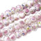 OLYCRAFT 60pcs 8~10mm Or Sable Lampwork Perles Verre à la Main Ronde Perles en Vrac pour Chapelet Fabrication de Bijoux Artisanat avec Trou 1.5~2mm - Blanc