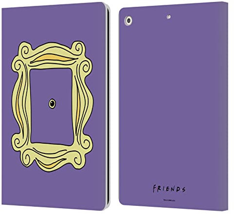 Head Case Designs Officially Licensed Friends TV Show Peephole Frame Iconic Leather Wallet Case Compatible With Apple iPad 10.2 2019/2020/2021