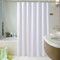 GONOVE Duschvorhang für Badezimmer 280 x 200 cm Schimmelresistent Dicke Polyester Stoff Weiß Duschvorhang Liner Wasserdichter langer Badevorhang mit Haken, waschbar und gewogen Saum