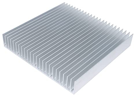 Großer Aluminium-Kühlkörper 150 x 150 x 25 mm / 5,91 x 5,91 x 0,98 Zoll Kühlkörper für LED-Chip VGA Leistungsverstärker Router elektronische Wärmeableitung
