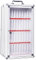 6/12/24/36/48/60-Slot-Handy-Aufbewahrungsschrank, Tragbarer Handy-Schrank, Abschließbare Telefon-Sicherheitsbox, Für Schule, Fabrik, Prüfung, Arbeit (Color : Silver, S : 36)