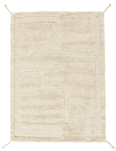 RugVista, Como, Teppich, 160 x 230 cm, Rechteck, Kurzflor, Modern, CARE & FAIR zertifiziert, Wohnzimmer, Schlafzimmer, Esszimmer/Küche, Flur, Büro, Nur chemisch reinigen, Greige