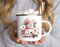 wolga-kreativ Emaille Tasse Becher Campingbecher Name Schneemann Geschenk Weihnachten Nikolaus, Kaffeetasse, Emaillebecher | mit namen