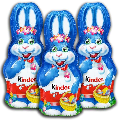 TOPDeal 3 Pack kinder Schokolade Osterhasen Hase Osterhase 3 x 55 g
