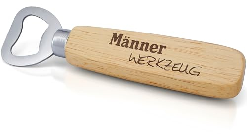 Good Things - FLÖFi Personalisierter Flaschenöffner aus Holz mit Gravur - Bierflaschenöffner Personalisiert mit Namen - Geschenke für Männer mit Wunschgravur (Männer Werkzeug)