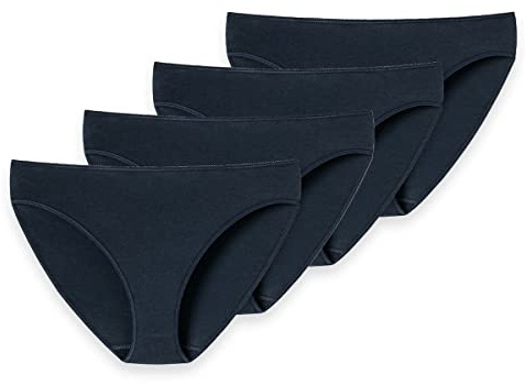 Uncover by Schiesser - Damen - Tai Slip - 4er Pack (M Dunkelblau)