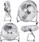 Tronitechnik® XL Windmaschine mit 45 cm Ø | Ventilator Verstellbarer Winkel | Bodenventilator 3 Stufen | Ventilator aus Metall | Luftkühler | Standlüfter | Raumkühler