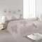 H HANSEL HOME Colcha Bouti Estampada Cama 120/135, 100% Microfibra Extra Suave, Bicolor Reversible, Cubrecama Fina, para Verano y Entretiempo, Incluye 2 Funda de Cojín - Morado 230x260