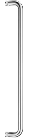 Ranbo 61 cm Duschtürgriff, einseitiger Handtuchhalter, poliertes Chrom