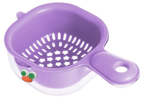 Rtyweth Multifuctional Drainer Basket Colanders Bowl Set, Small Fruit Cleaning with Strainer W 1 Container, Bowl Fruit 5.1 cm