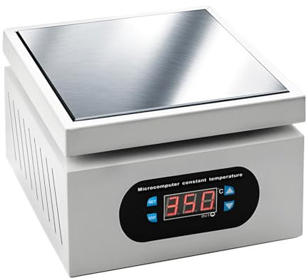 Electric Heating Plate Preheating Station, 550W Welder Hot Plate Rework Heater Lab Plate, Preheating Platform Repair Tools for Phone Screen Repair Component Heating 0-400℃ Adjustable 150X150mm UK Plug