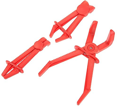 MUCKLILY 3pcs Hose Pinch Pliers Lightweight Hose Clamp Tool for Automotive Repair for Fuel Brake and Radiator Safe and Versatile Line Maintenance