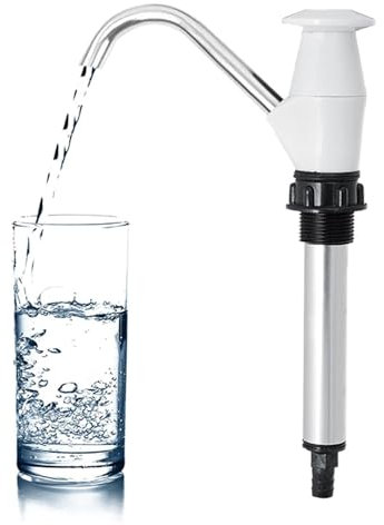 Grifo de bomba de mano para caravana, bomba de agua portátil, espiga manual ligera de 10.83 pulgadas, fácil operación, dispensador de refrescos versátil, empuje manual para camping, furgoneta,