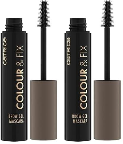 Catrice Cosmetics Colour & Fix Gel Mascara Sopracciglia, lunga durata, definizione, correttore, naturale, 5 ml (Confezione da 2)