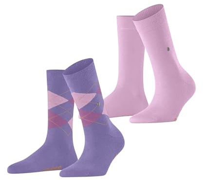 Burlington Damen Socken Everyday Mix Multipack W So Baumwolle gemustert 2 Paar, Lila Lilac 6925, 36-41